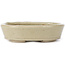 Pot à bonsaï ovale beige par Seto - 105 x 85 x 25 mm