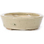 Vaso bonsai ovale beige di Seto - 105 x 85 x 25 mm