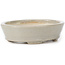 Pot à bonsaï ovale beige par Seto - 85 x 75 x 20 mm