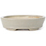 Pot à bonsaï ovale beige par Seto - 85 x 75 x 20 mm