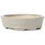 Oval beige bonsai pot by Seto - 85 x 75 x 20 mm