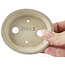 Pot à bonsaï ovale beige par Seto - 85 x 75 x 20 mm