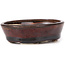 Vaso bonsai ovale marrone di Seto - 95 x 80 x 25 mm