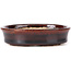 Vaso bonsai ovale marrone di Seto - 105 x 85 x 25 mm