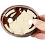 Vaso bonsai ovale marrone di Seto - 95 x 80 x 25 mm