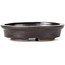 Vaso bonsai ovale marrone di Seto - 100 x 90 x 25 mm