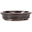 Vaso bonsai ovale marrone di Seto - 100 x 90 x 25 mm