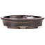 Vaso bonsai ovale marrone di Seto - 100 x 90 x 25 mm