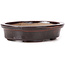 Pot à bonsaï ovale marron par Seto - 105 x 90 x 25 mm