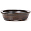 Vaso bonsai ovale marrone di Seto - 100 x 85 x 25 mm