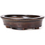 Vaso bonsai ovale marrone di Seto - 100 x 85 x 25 mm