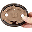 Pot à bonsaï ovale marron par Seto - 100 x 85 x 25 mm