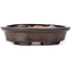 Vaso bonsai ovale marrone di Seto - 105 x 85 x 25 mm
