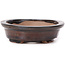 Vaso bonsai ovale marrone di Seto - 105 x 85 x 25 mm