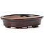 Vaso bonsai ovale marrone di Seto - 105 x 85 x 25 mm
