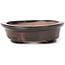 Oval brown bonsai pot by Seto - 105 x 85 x 25 mm