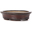 Vaso bonsai ovale marrone di Seto - 105 x 85 x 25 mm
