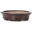 Vaso bonsai ovale marrone di Seto - 105 x 85 x 25 mm