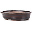 Vaso bonsai ovale marrone di Seto - 105 x 90 x 25 mm