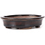 Oval brown bonsai pot by Seto - 105 x 90 x 25 mm