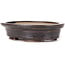 Oval brown bonsai pot by Seto - 105 x 90 x 25 mm