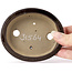 Pot à bonsaï ovale marron par Seto - 105 x 90 x 25 mm