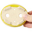 Pot à bonsaï ovale jaune par Seto - 90 x 75 x 30 mm