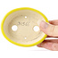 Pot à bonsaï ovale jaune par Seto - 90 x 75 x 30 mm