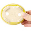 Maceta de bonsái amarilla ovalada de Seto - 90 x 75 x 30 mm