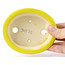 Pot à bonsaï ovale jaune par Seto - 110 x 95 x 35 mm