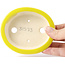 Pot à bonsaï ovale jaune par Seto - 110 x 95 x 30 mm