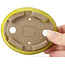 Pot à bonsaï ovale jaune par Seto - 100 x 85 x 25 mm