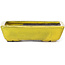 Rectangular yellow bonsai pot by Seto - 85 x 60 x 25 mm