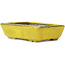 Pot à bonsaï rectangulaire jaune par Seto - 85 x 60 x 25 mm