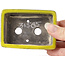 Pot à bonsaï rectangulaire jaune par Seto - 85 x 60 x 25 mm