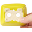 Pot à bonsaï rectangulaire jaune par Seto - 70 x 60 x 25 mm