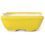 Vaso bonsai giallo rettangolare di Seto - 85 x 70 x 25 mm