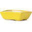 Pot à bonsaï rectangulaire jaune par Seto - 70 x 60 x 25 mm