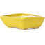 Pot à bonsaï rectangulaire jaune par Seto - 70 x 60 x 25 mm
