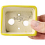 Pot à bonsaï rectangulaire jaune par Seto - 70 x 60 x 25 mm