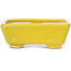 Vaso bonsai giallo rettangolare di Seto - 70 x 60 x 25 mm