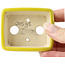 Pot à bonsaï rectangulaire jaune par Seto - 70 x 60 x 25 mm