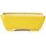 Pot à bonsaï rectangulaire jaune par Seto - 70 x 60 x 25 mm