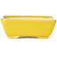 Rectangular yellow bonsai pot by Seto - 70 x 60 x 25 mm