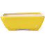 Maceta de bonsái amarilla rectangular de Seto - 70 x 60 x 25 mm