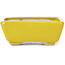 Maceta de bonsái amarilla rectangular de Seto - 75 x 65 x 30 mm