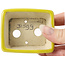 Pot à bonsaï rectangulaire jaune par Seto - 75 x 65 x 30 mm