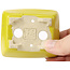 Pot à bonsaï rectangulaire jaune par Seto - 75 x 65 x 30 mm