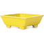 Pot à bonsaï rectangulaire jaune par Seto - 80 x 75 x 30 mm