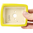 Pot à bonsaï rectangulaire jaune par Seto - 85 x 70 x 30 mm